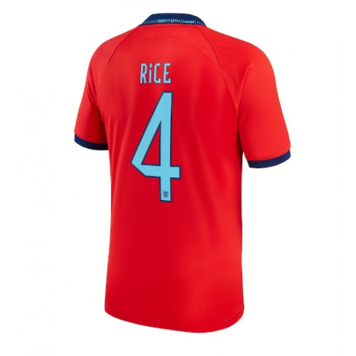 Fotbalové Dres Anglie Declan Rice #4 Venkovní MS 2022 Krátký Rukáv